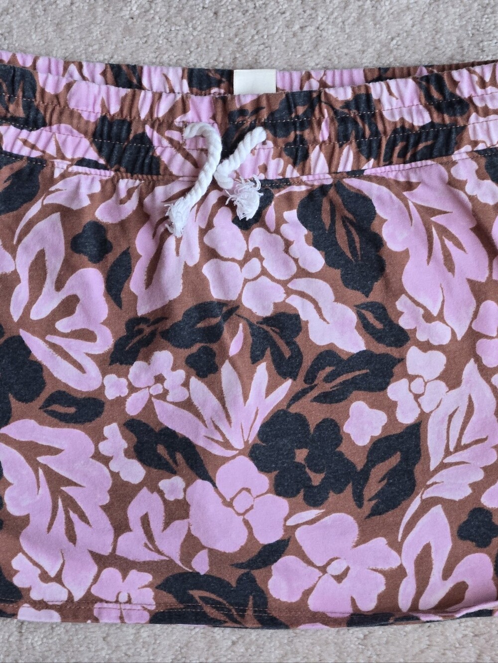 Carter's Pink and Brown Floral Knit Skort